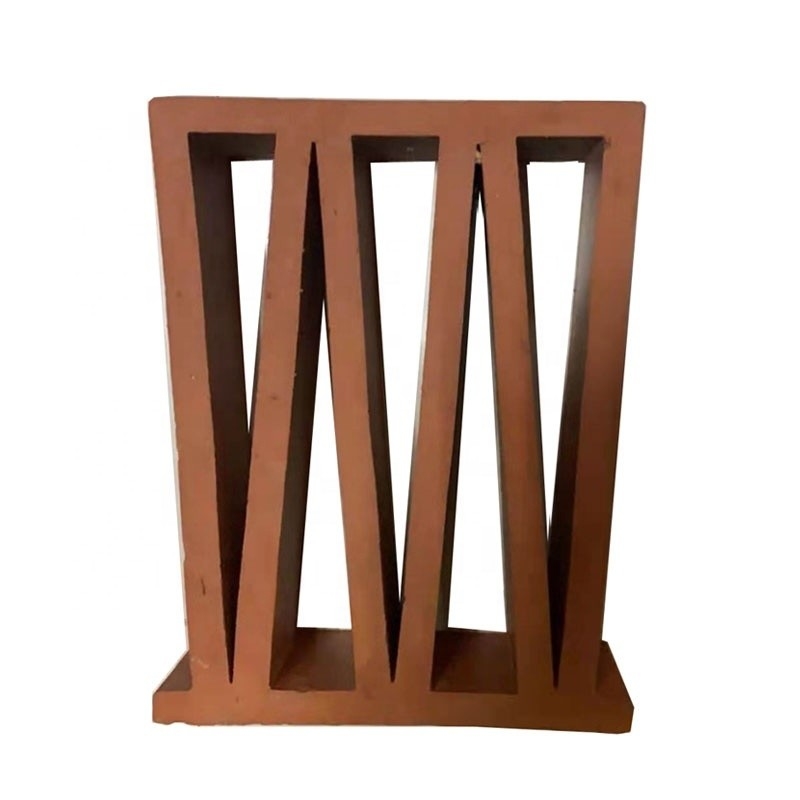 800 Centigrade nhiệt cách nhiệt Đỏ Terracotta Breeze View đất sét xây dựng khối cho trang trí hiện đại bên ngoài bức tường View