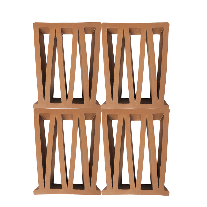 Terracotta Breeze Block Mold M Shape Wall Panel Nội thất trang trí Đồ gạch lửa cho thiết kế trang trí lỗ ngoài trời