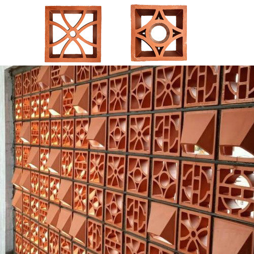 1100N Kháng nén Terracotta gốm rỗng cho các tấm tường trang trí trong khách sạn và tòa nhà trường học