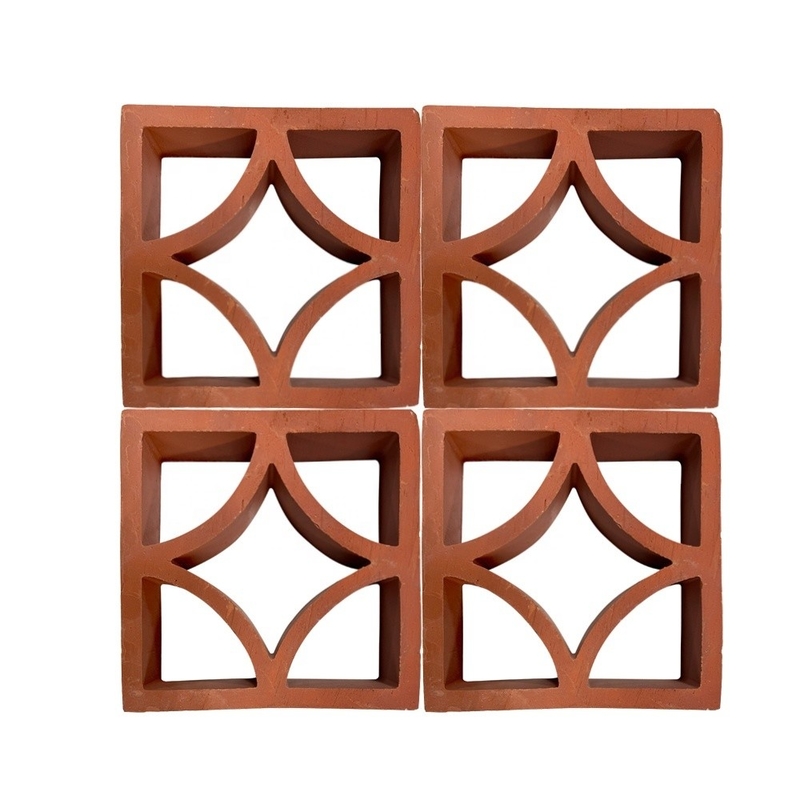 7% hấp thụ Terracotta mặt tiền bảng breezeway gạch trong thiết kế cổ điển cho trang trí vườn gạch trang trí