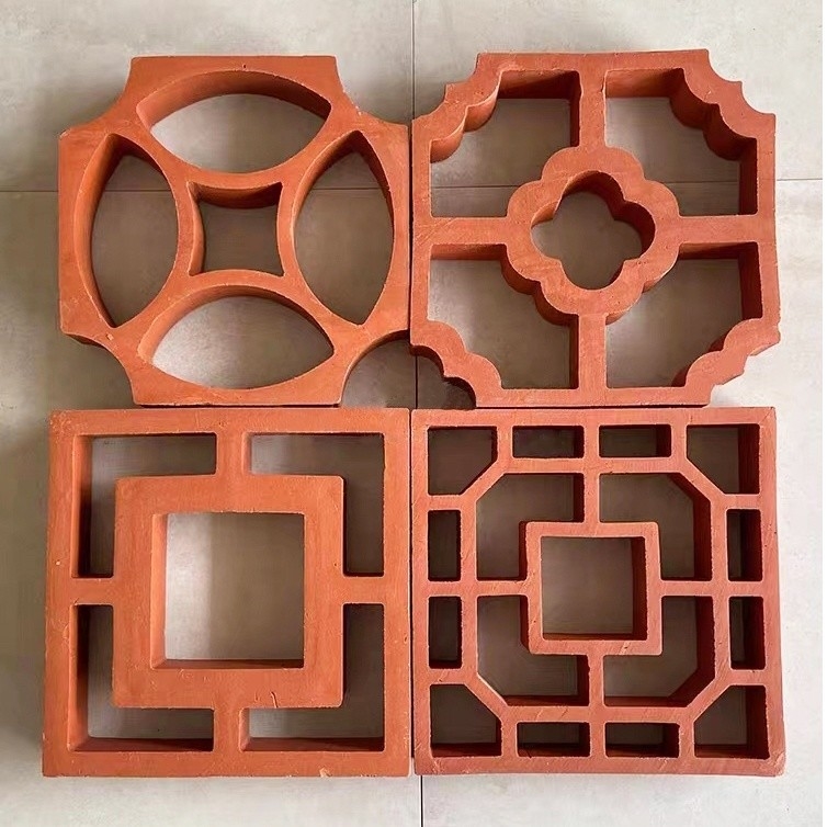 800 Centigrade nhiệt cách nhiệt Đỏ lửa gốm veneer gạch cho thiết kế tường bên ngoài cổ điển phong cách thiết kế cổ điển