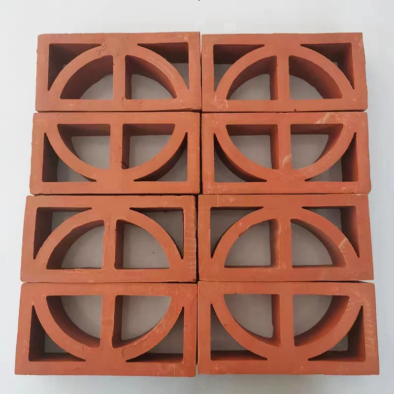 Kích thước chung 240 * 120 * 60mm gốm thủ công Đồ gạch thép thông gió Ống cách nhiệt lên đến 800 ° C cho mặt tiền tấm vườn
