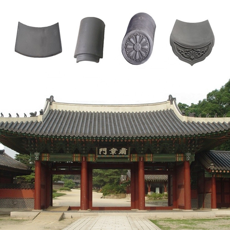 180 * 180mm Sức mạnh nén 1500N gạch mái nhà Trung Quốc cho đền thờ Phật giáo Vật liệu truyền thống
