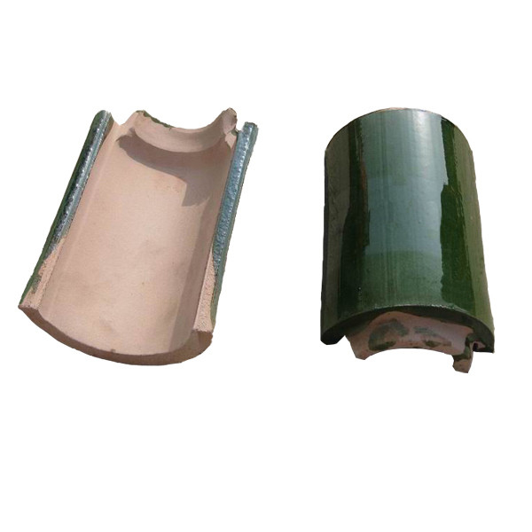 Lớp gạch mái màu xanh lục sẫm theo phong cách châu Á hoàn hảo cho các vật liệu xây dựng cổ trong các tòa nhà vườn