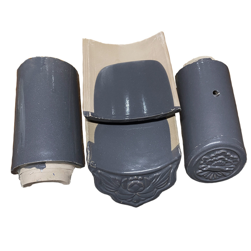 Một khối lượng 80pcs phong cách truyền thống Trung Quốc Xám Matte Finish gốm mái nhà gạch lâu dài cho ngôi nhà mơ ước của bạn