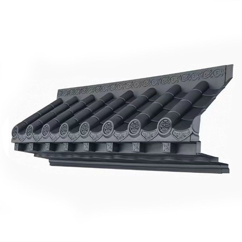 Hàng rào mái trang trí bằng polypropylene Nhà hàng Mái hiên Ngói lợp mái kiểu Nhật Bản bằng nhựa nhân tạo