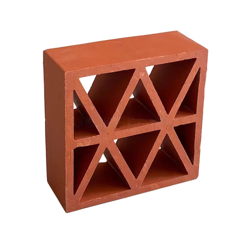 Đồ gạch gốm gạch màu đỏ nhân tạo xây dựng tường trang trí Đồ gạch mặt trời