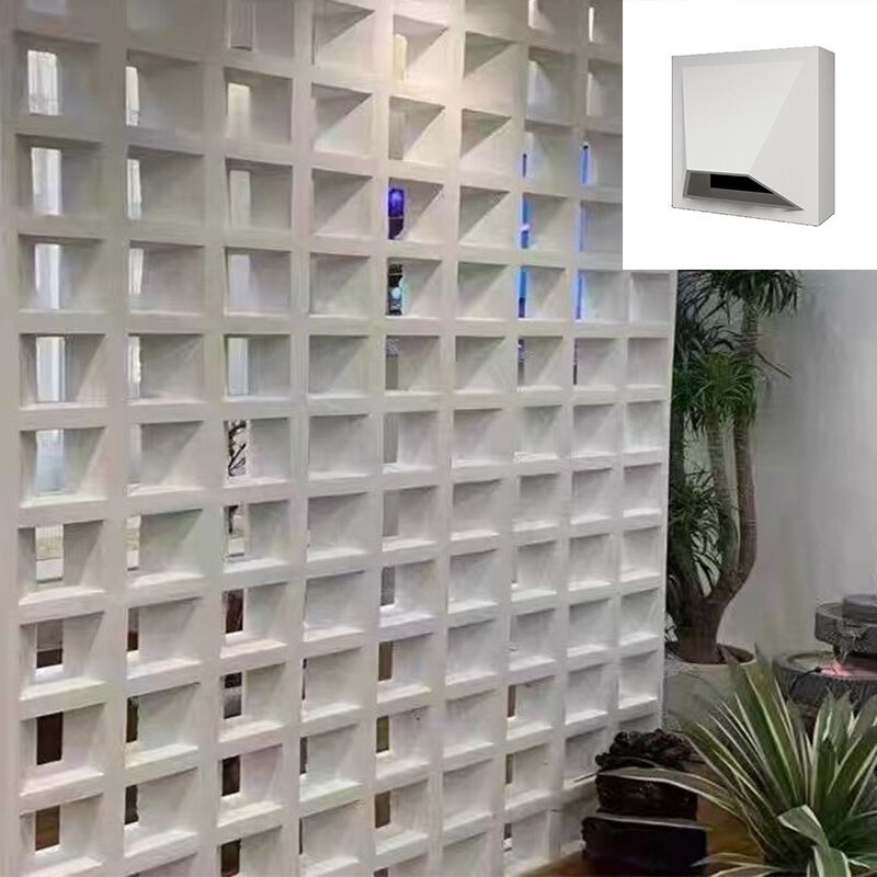 Tường bê tông rỗng nội thất và bên ngoài Cửa hàng trang trí xi măng Breeze Block Minimalist Slat Bét Screen Block
