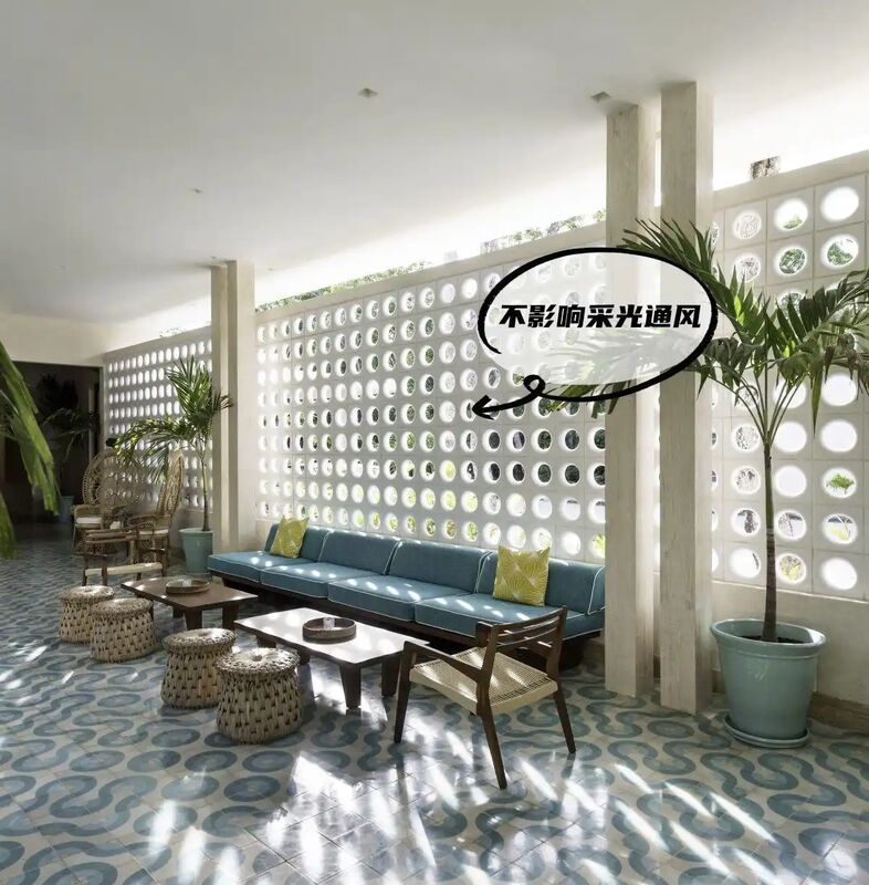 Khối bê tông chắn gió chống muối cho khu vực ven biển Trang trí khối thông gió chống ăn mòn