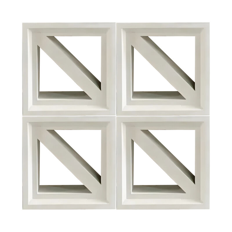 Tường ngoài trời trong nhà 200*200mm Trang trí biệt thự Gạch xi măng rỗng Khối bê tông thông gió