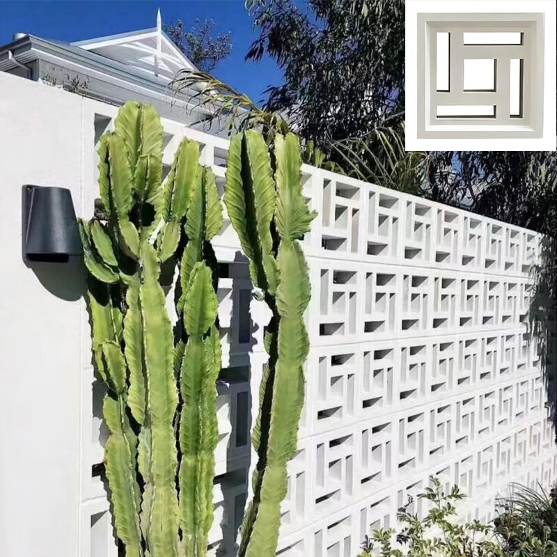 Gạch ốp tường ngoài trời bằng bê tông hiện đại, nhiều hình dạng và kích thước, khối xây dựng bằng bê tông