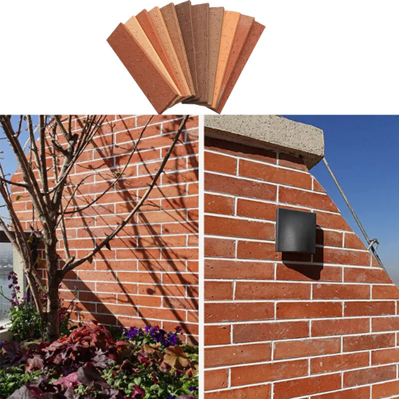 Đồ gốm Đồ gạch đỏ Đồ gốm chia tường đối diện lớp phủ trang trí giả ngoài trời