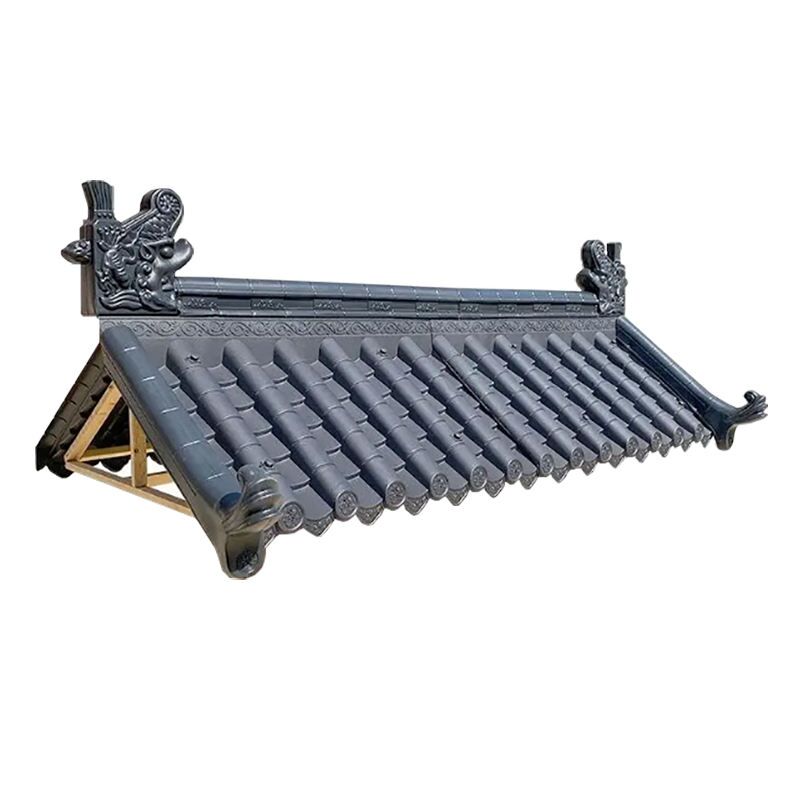 Wholesale Chinese Style Synthetic Roof Tiles Cost-Effective Plastic Roofing for Global Building Projects