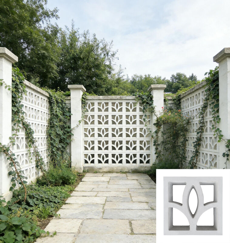 Brick Breeze Block Cement Component Brick Ventilation Screen Brick cho màn hình vườn hiện đại & Đặc điểm cảnh quan