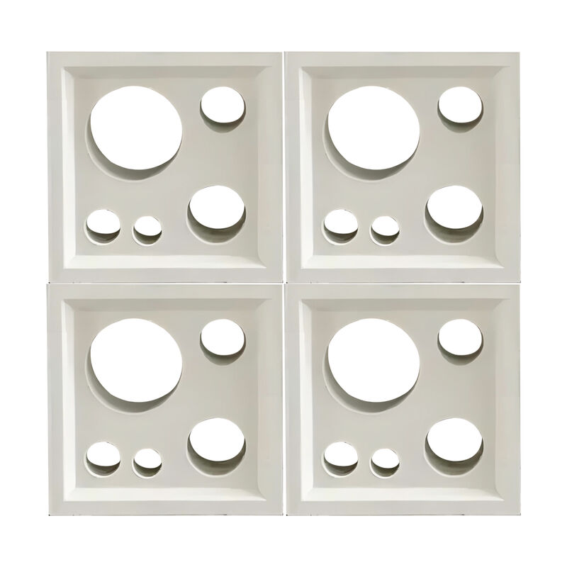 Khối màn hình bê tông xi măng Lớp rào rỗng gạch Breeze Block Nội thất Bên ngoài ngăn ngăn Bức tường