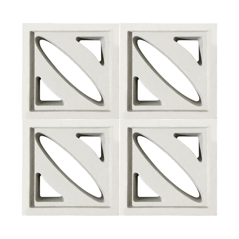 Gạch màn hình tường vườn Cement Breeze Blocks Precast Concrete Perforated Grid/Brick cho các bức tường ngăn phong cách & Accent Walls