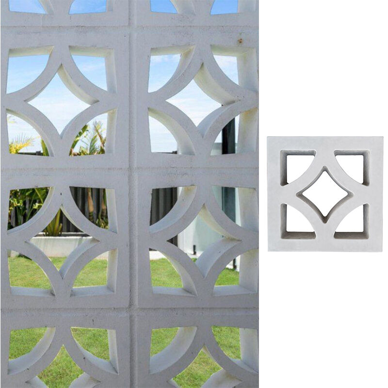 Mô hình hai mặt bê tông Bạch cầu gió tường rỗng gạch trang trí cho ngăn cách tự đứng Mặt tiền thông gió