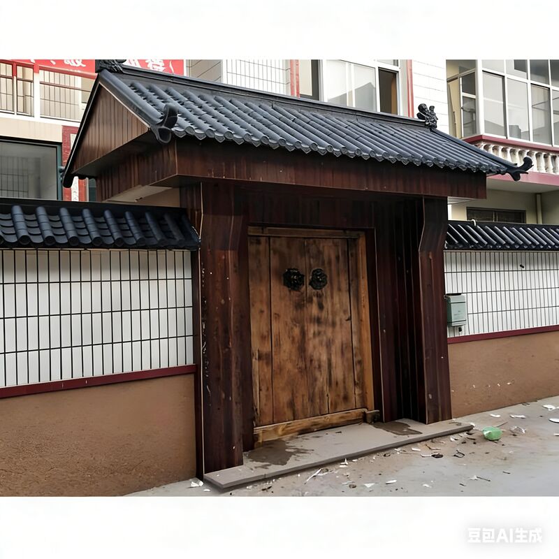 Ngói nhựa kiểu Trung Quốc Bền nhựa tổng hợp (ASA/PVC) Lý tưởng cho các dự án truyền thống và hiện đại Mái hiên đền