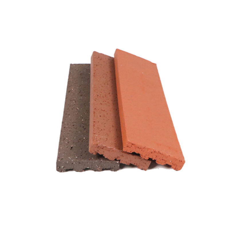 Red Split Face Clay Brick Veneer 240 * 60mm Extruded Fired Facade Tile for Exterior Wall Cladding Commercial & Residential Facades (Máy gạch gạch gạch gạch gạch gốm màu đỏ)