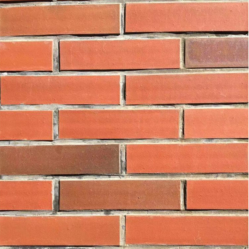 Red Split Face Clay Brick Veneer 240 * 60mm Extruded Fired Facade Tile for Exterior Wall Cladding Commercial & Residential Facades (Máy gạch gạch gạch gạch gạch gốm màu đỏ)