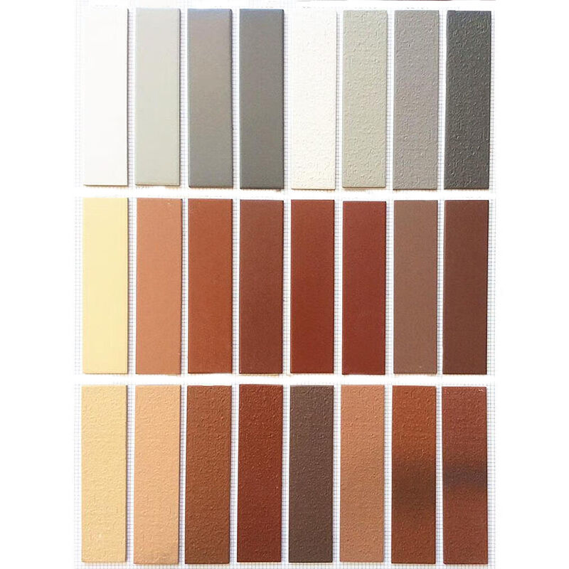 Gạch tường bên ngoài Phân mặt gạch với đất sét Vật liệu thô Sợi cắt gạch bề mặt gạch gạch cho mặt tiền nhà