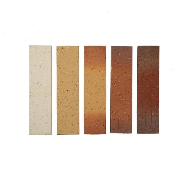 Gạch ốp tường ngoại thất bằng đất sét tự nhiên hoàn thiện nung với gạch ốp tường giả gạch chẻ mặt lò nung cho mặt tiền quán cà phê & nhà ở