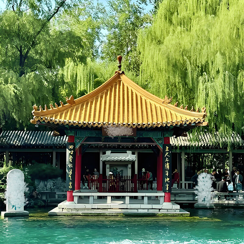 Gạch thủy tinh theo phong cách truyền thống của Trung Quốc Gạch mái gọn gọn gạch gạch gạch gạch gạch gạch cho khu vườn Kiến trúc phong cảnh Đền thờ Nhà trà Trung tâm văn hóa văn hóa