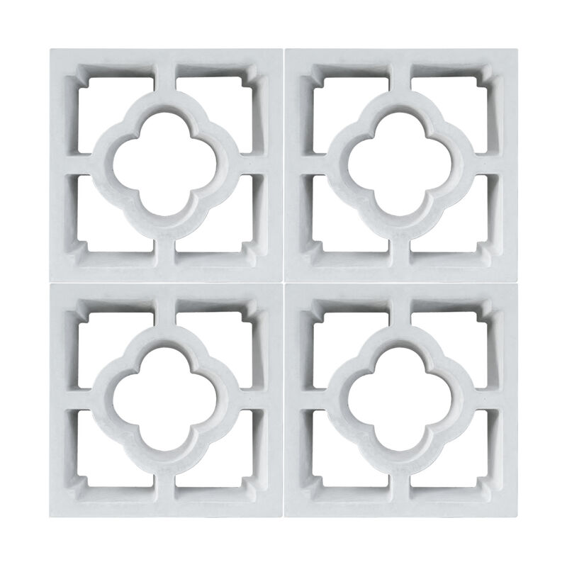 Brick Breeze Block Đơn vị thông gió bê tông trang trí Cinder Block cho tường ngăn nội thất phong cách & tường accent