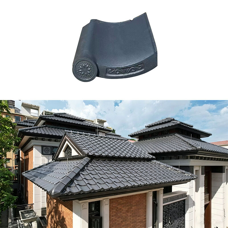 Kiểu Á Châu Đồ gốm mái nhà Nhật Bản Đồ gốm mái nhà truyền thống Máy chống nước bền Made for Temple Garden Villa Roof