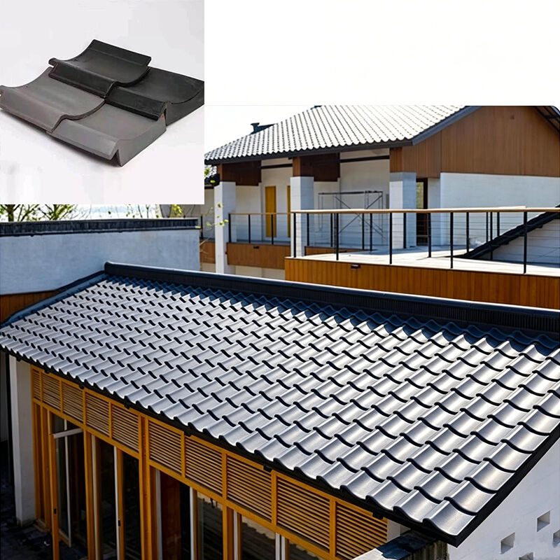 Gạch mái đất sét truyền thống của Nhật Bản Gạch mái nhà màu sắc của Nhật Bản