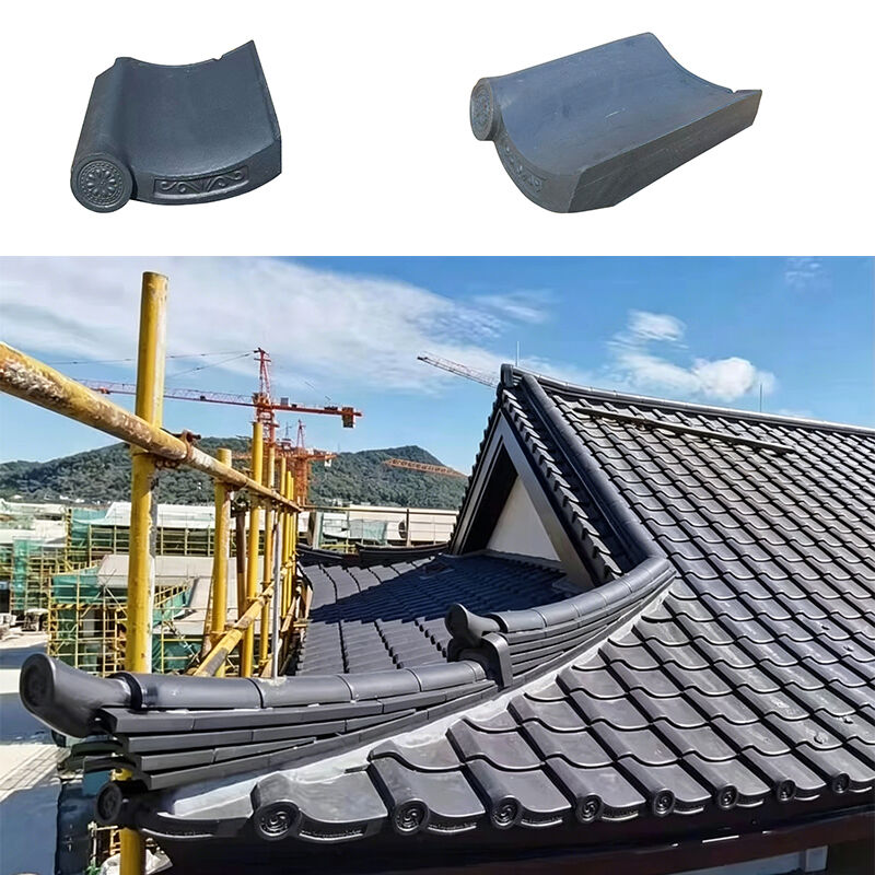 Ngói lợp kiểu Nhật Bản Trung Quốc của Nhà sản xuất Zanwa Bán buôn Ngói gốm Hình dạng tre lượn sóng