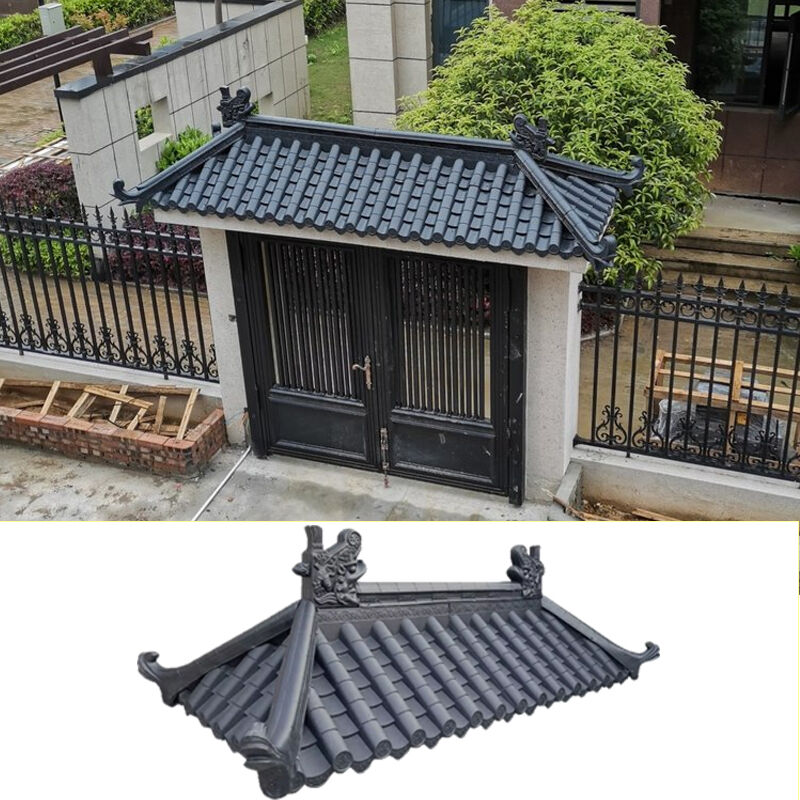 PP nhựa mái lót gạch gốm tổng hợp nhựa mái ván cho nhà biệt thự Gazebo chống nước mái cách nhiệt
