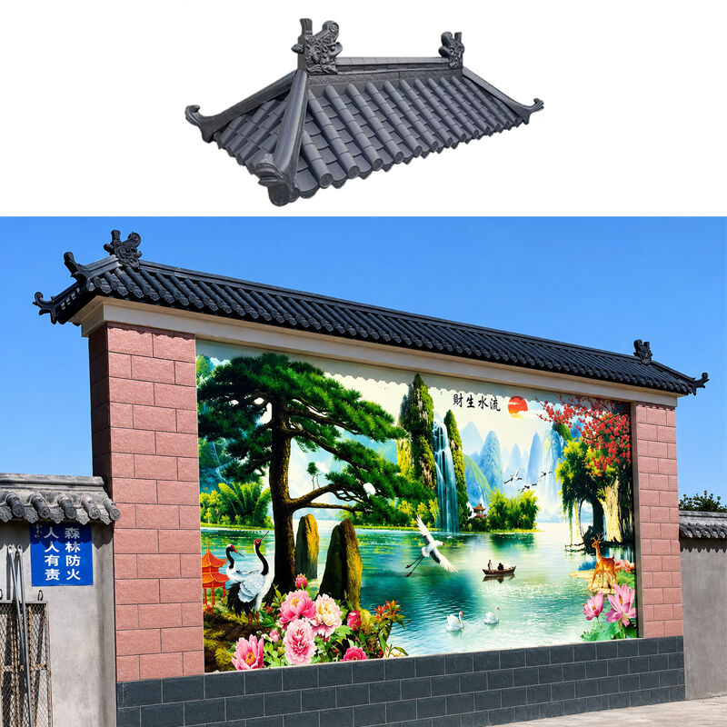 PP nhựa mái lót gạch gốm tổng hợp nhựa mái ván cho nhà biệt thự Gazebo chống nước mái cách nhiệt