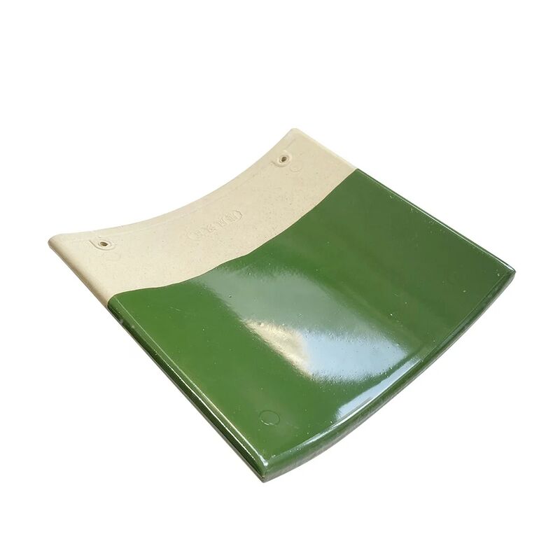 Gạch mái kính màu xanh lá cây sôi động Trung Quốc kiểu cổ điển gạch gốm cho đền thờ vườn Pavilion Nhà trà xây dựng mái nhà