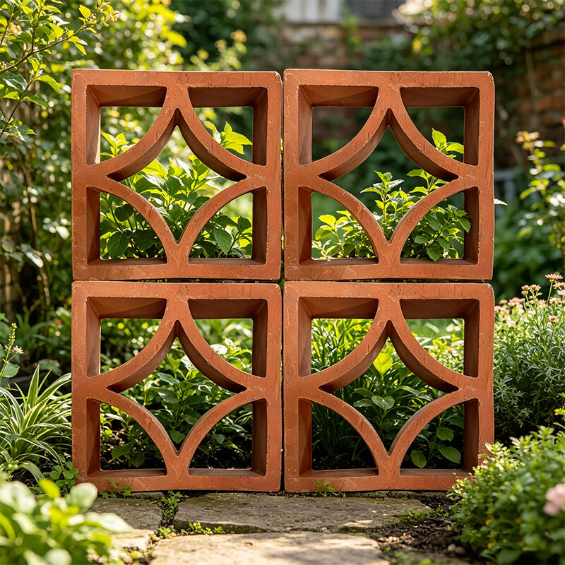 Terracotta Breeze Block Tường rỗng gạch trang trí Ventilation Block cho nhà văn phòng nhà bếp ngoài trời