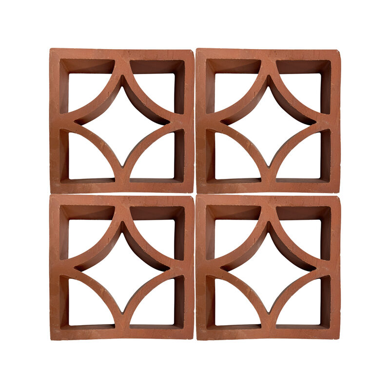 Terracotta Breeze Block Tường rỗng gạch trang trí Ventilation Block cho nhà văn phòng nhà bếp ngoài trời