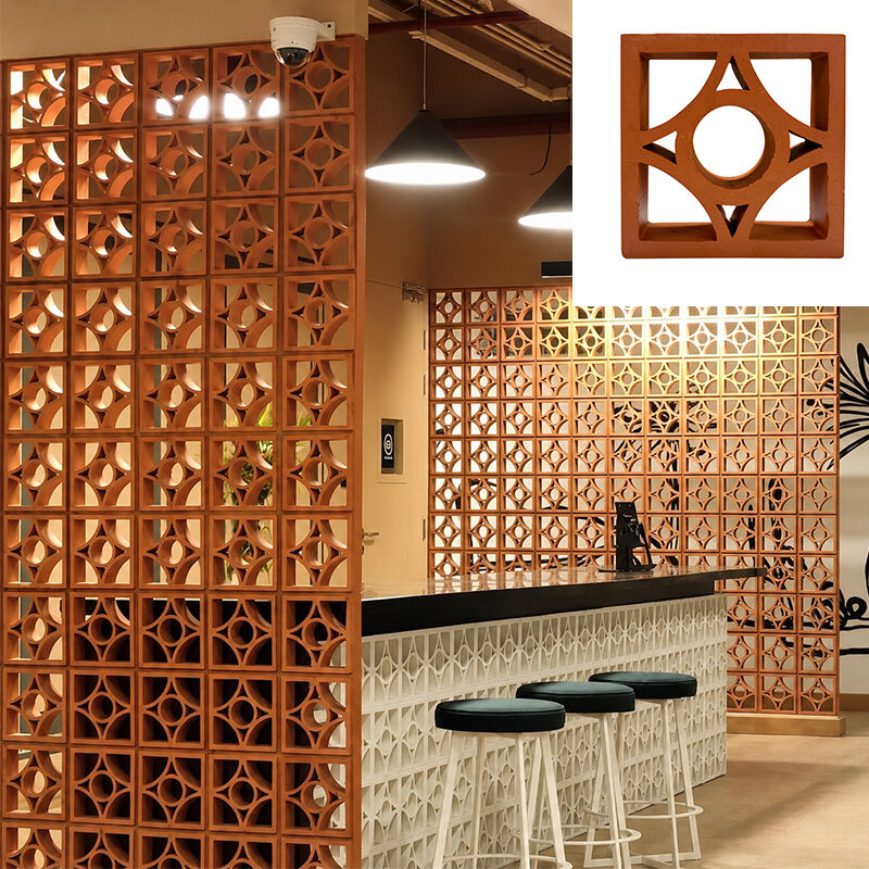 Terracotta Ventilation Breeze Block Nội thất trang trí hiện đại gạch rỗng mat cho tường màn hình trần nhà