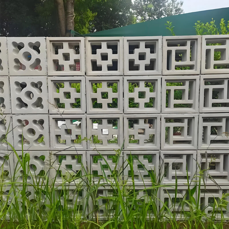 Phân hình đôi Breeze Block Bức tường bê tông Thiết kế màn hình Bức phẳng Cement gốm rỗng cho đồ nội thất cảnh quan