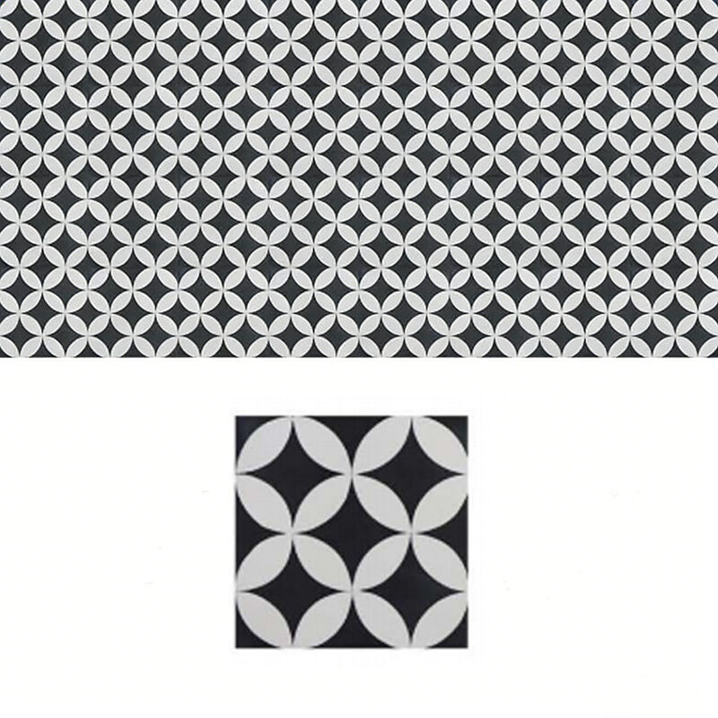 Gạch xi măng 200x200mm Đẹp thiết kế hình học độc đáo trang trí sàn gạch tường tùy chỉnh