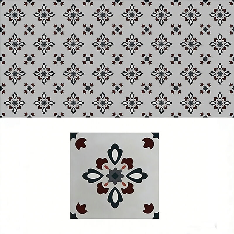 Custom Chic Cement-Patterned Flooring Tiles For Modern Spaces Kitchen Bathroom Toilet Matte Floor Wall Tile Formaldehyde Free
