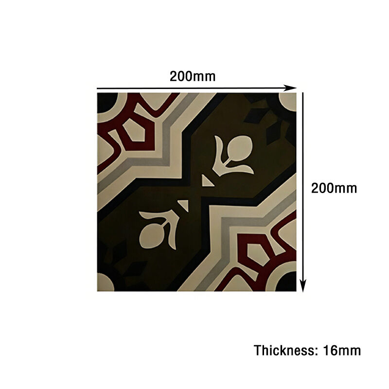 Retro phong cách xi măng Encaustic gạch hoa mẫu gạch trang trí cho ngăn cách trong nhà và khu vườn ngoài trời