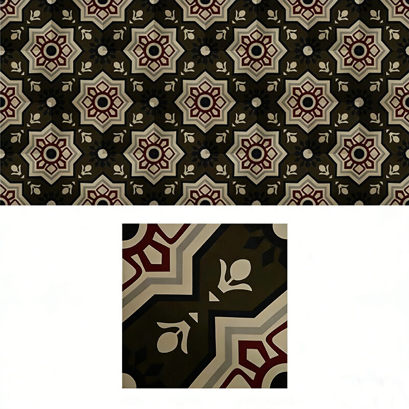 Retro phong cách xi măng Encaustic gạch hoa mẫu gạch trang trí cho ngăn cách trong nhà và khu vườn ngoài trời