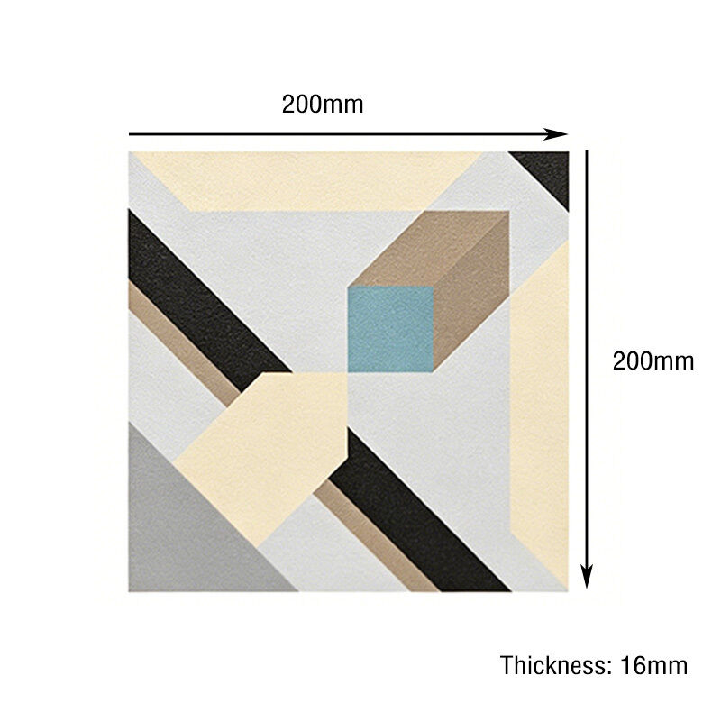 Gạch xi măng Encaustic Modern European Matte Interior Floor Tile Borders Tile Accents Non-Slip Villa Hotel Sử dụng Mô hình hình học