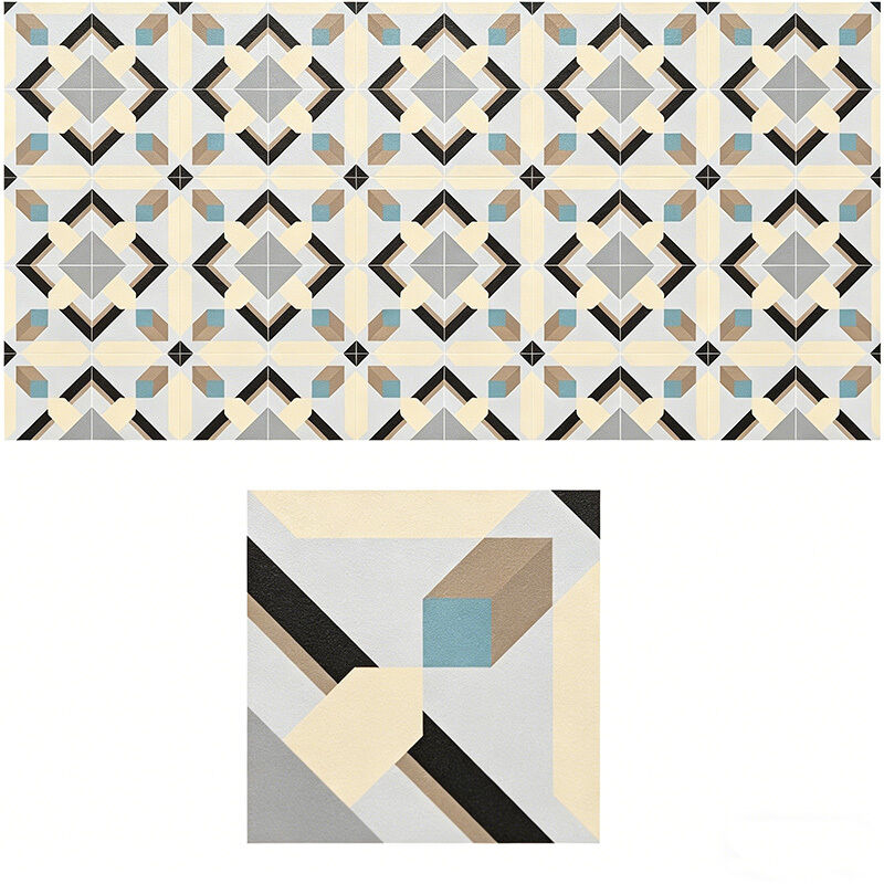 Gạch xi măng Encaustic Modern European Matte Interior Floor Tile Borders Tile Accents Non-Slip Villa Hotel Sử dụng Mô hình hình học