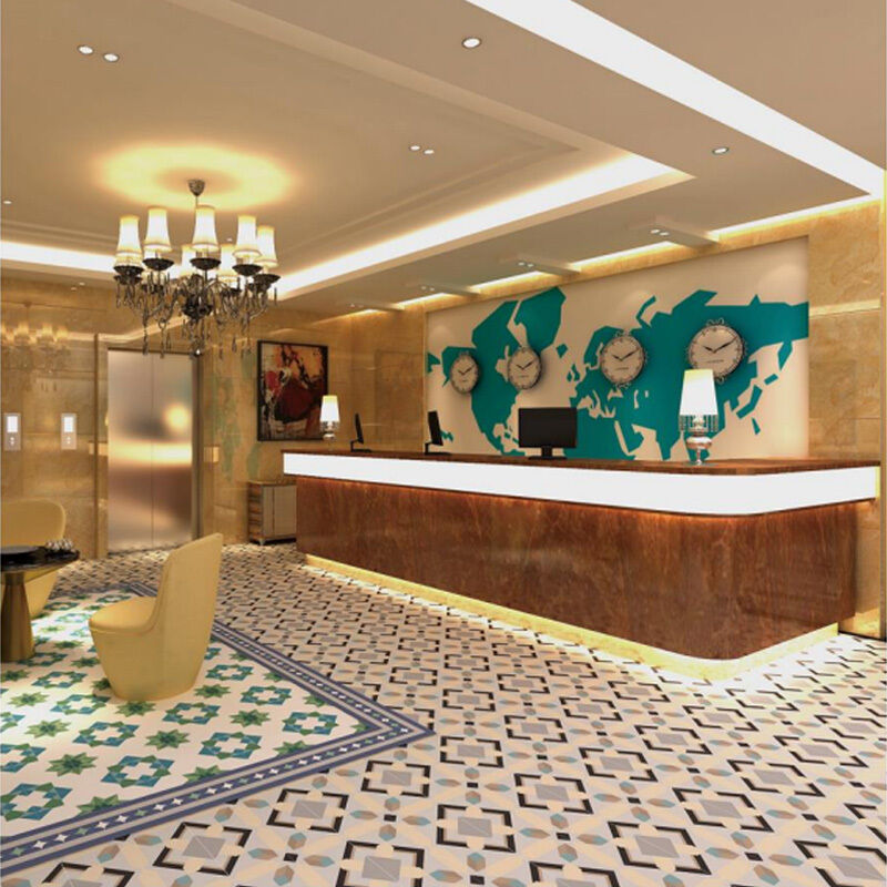 Gạch xi măng Encaustic Modern European Matte Interior Floor Tile Borders Tile Accents Non-Slip Villa Hotel Sử dụng Mô hình hình học