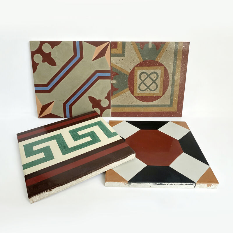 Gạch xi măng Encaustic Modern European Matte Interior Floor Tile Borders Tile Accents Non-Slip Villa Hotel Sử dụng Mô hình hình học