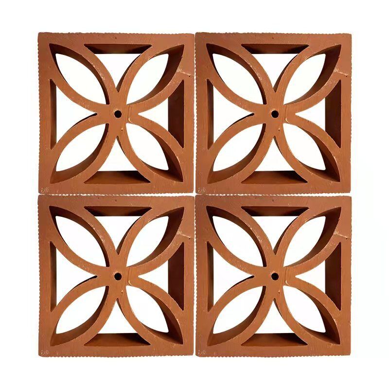 Tấm Gạch Thông Gió Terracotta Thiết Kế Tường Kiến Trúc Gạch Lỗ Trang Trí