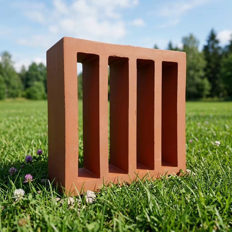 Terracotta Breeze Block Eco Friendly Red Clay Screen Block cho tường vườn sân và mặt tiền kiến trúc