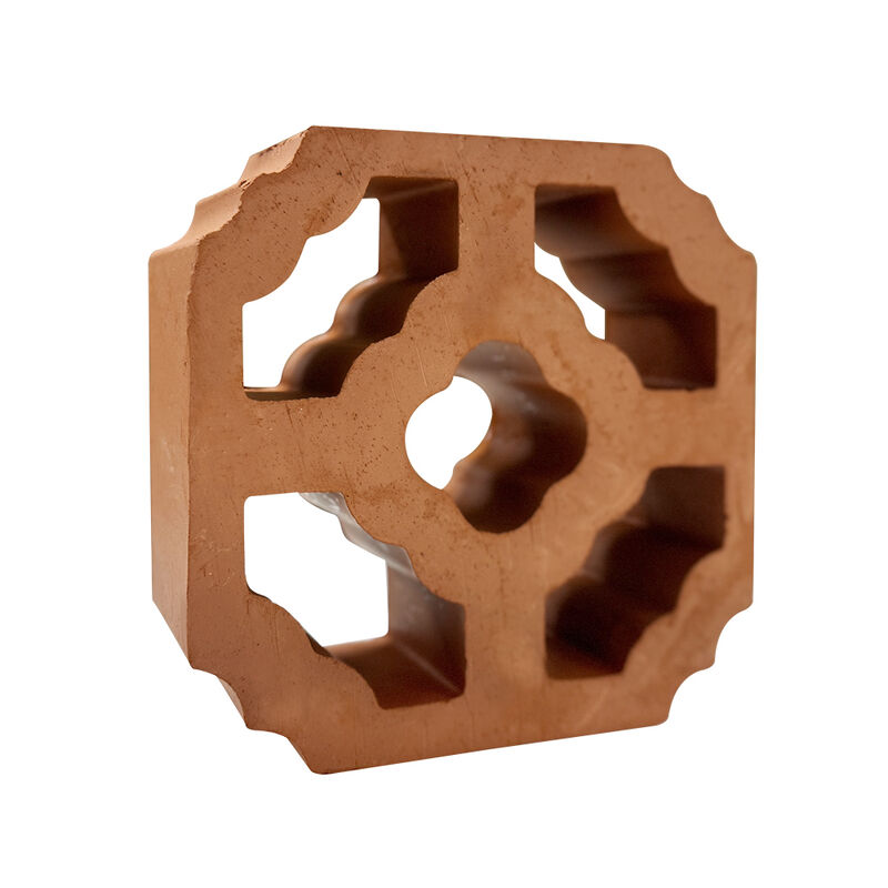 Cladding tường vườn đất sét terracotta gạch lưới gạch hàng rào khối cho mặt tiền nắng bóng màn hình tường