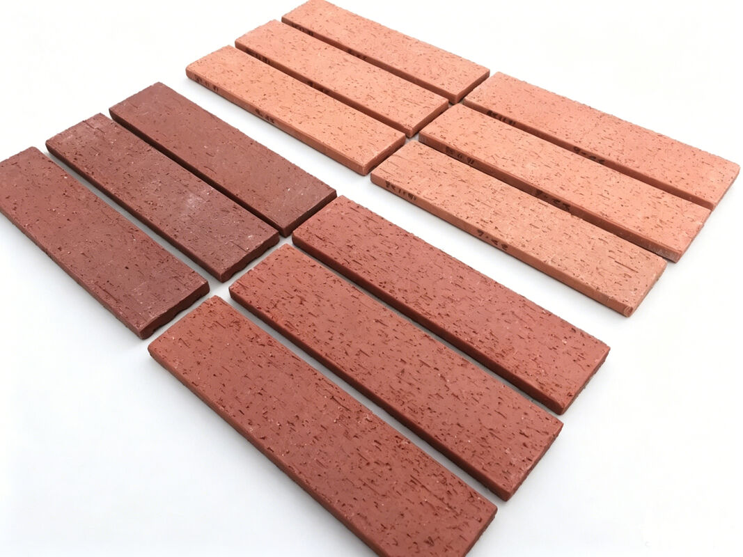 Wall Cladding Brick Slips Terracotta Split Brick Tiles Clay Thin Brick Veneer Exterior Brick Tile for Commercial Building Facade